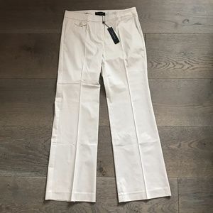 Talbots Ecru Cream Cotton Stretch Dress Pant